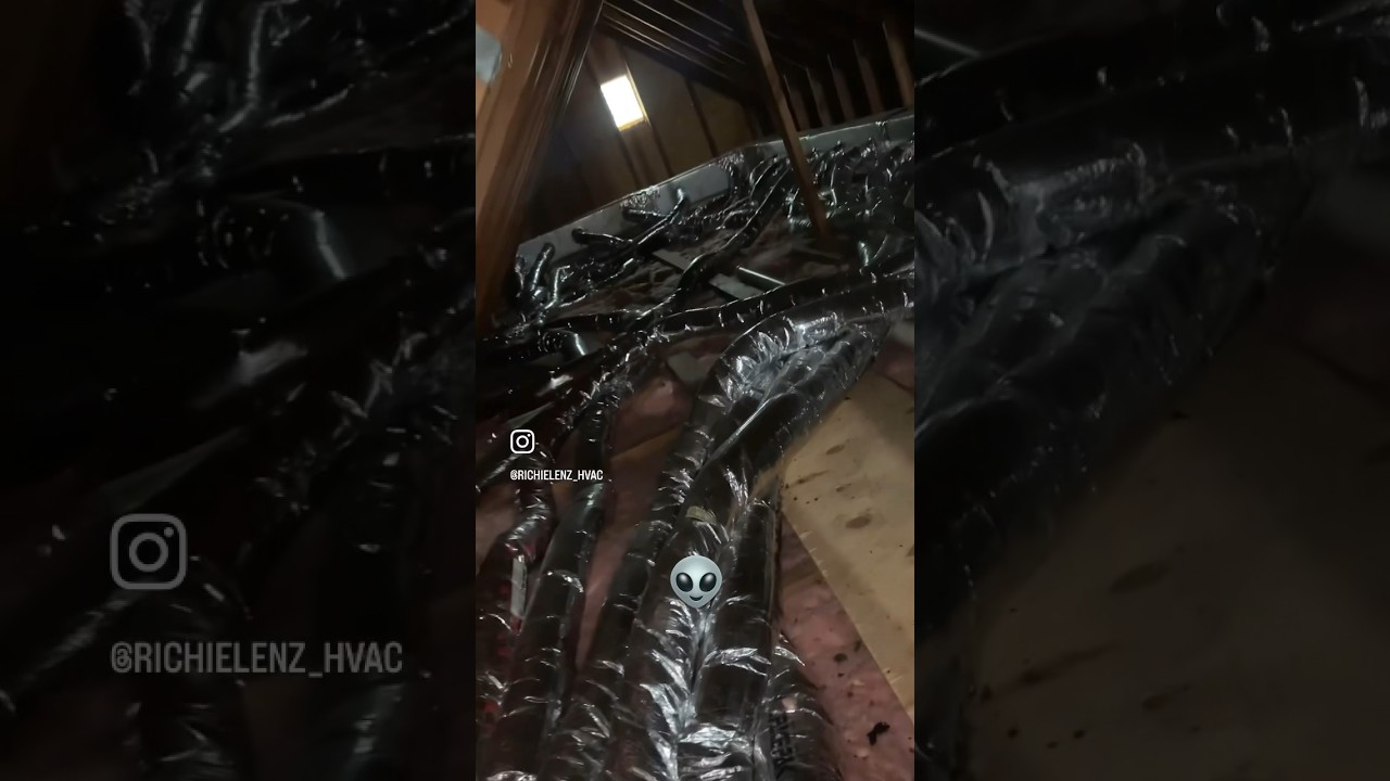 Small Duct High Velocity Attic Install