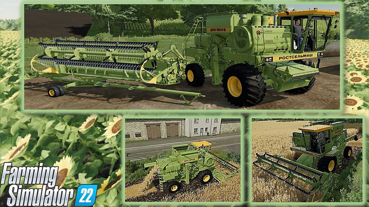 FS22/ Testing Rostselmash DON-1500B 1997-2004 versions/detailed Combine Harvester