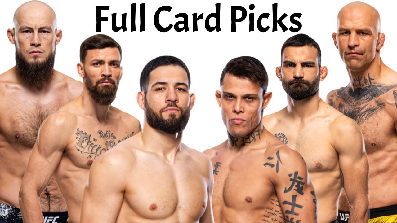 My Full Card Predictions & Breakdown For UFC Fight Night Imavov vs Borralho! UFC Paris
