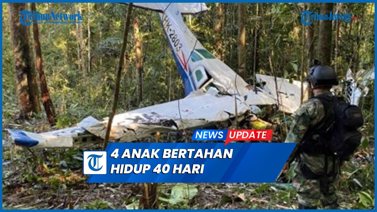 Ajaib 4 Anak Korban Kecelakaan Pesawat 40 Hari Bertahan di Hutan Amazon