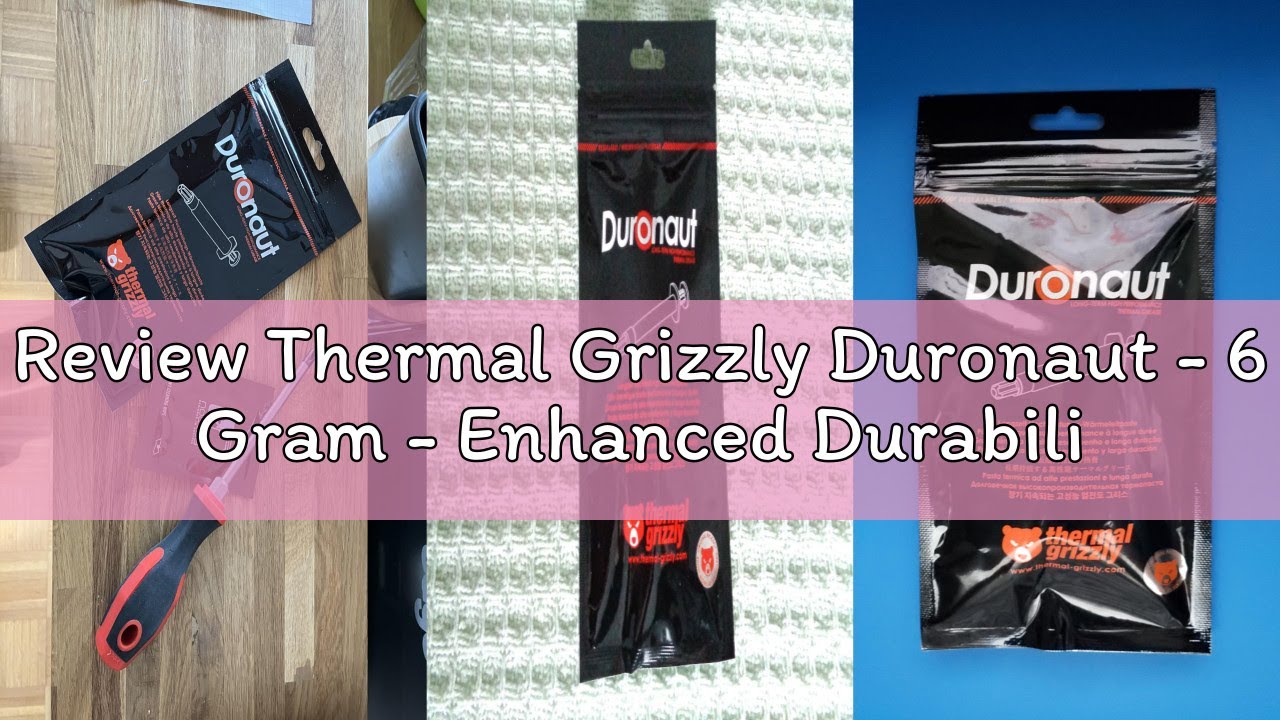 Review Thermal Grizzly Duronaut - 6 Gram - Enhanced Durability & High Performance Thermal Paste - fo