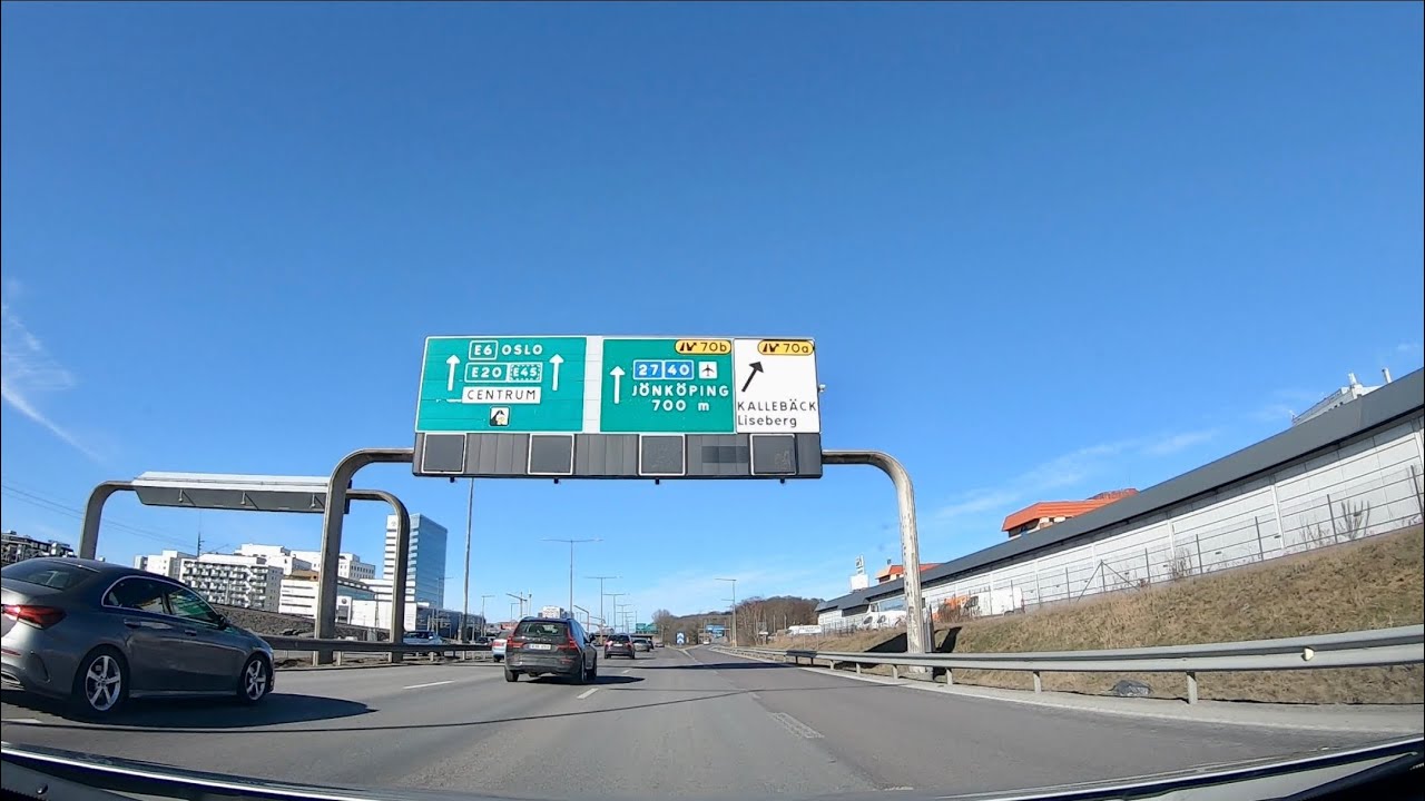 Kör från Göteborg till Landvetter Airport.