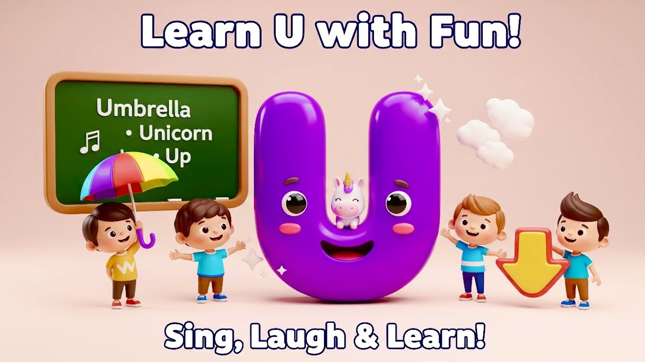 U is for Umbrella | Alphabet Poem for Kids | Learn Letter U with Fun