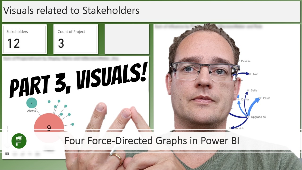 Картирование взаимоотношений заинтересованных сторон с помощью графиков Power BI