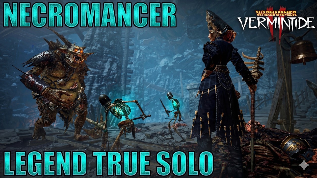 Hunger in the Dark - Necromancer - Legend True solo - Flaming Flail/Soulstealer - Vermintide 2