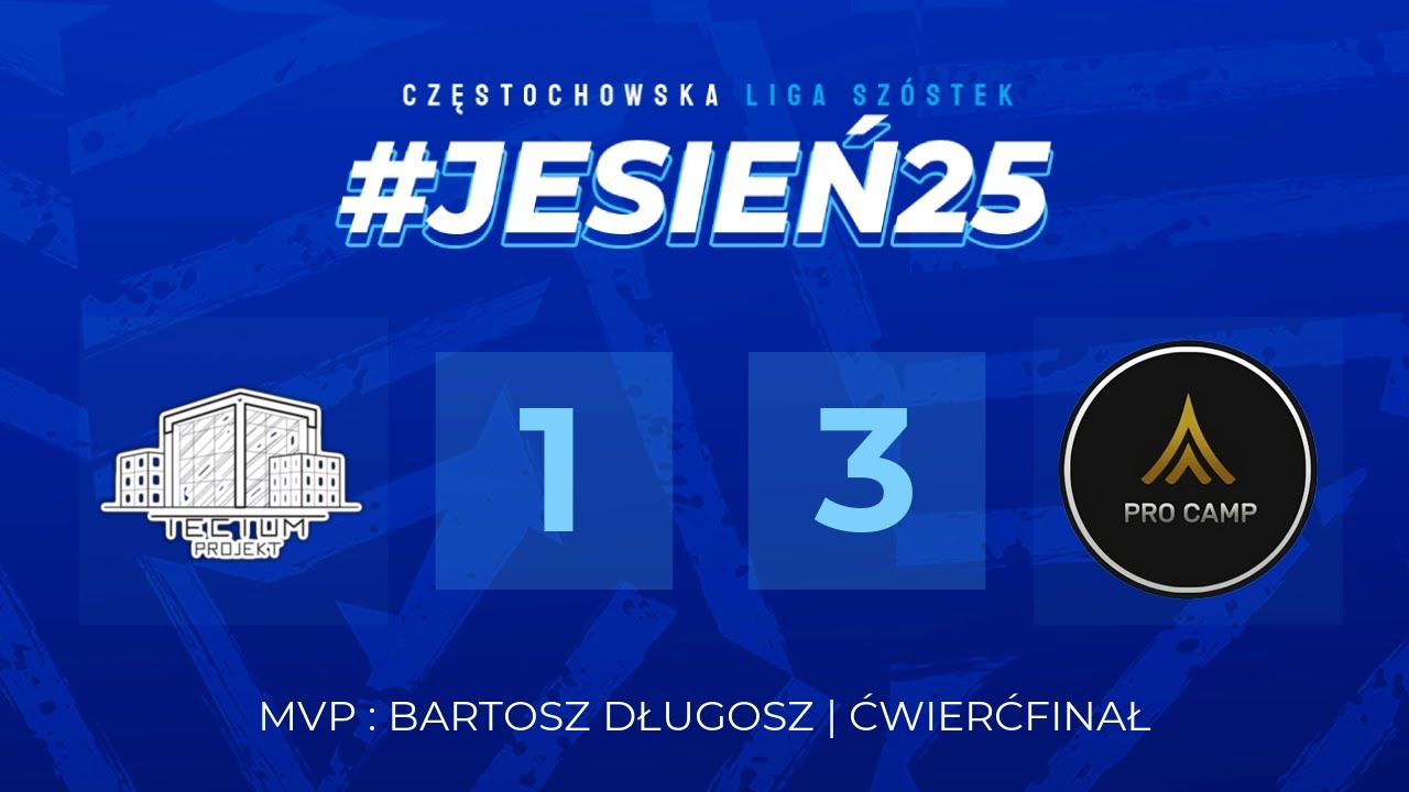 #Jesien25 I 1. Liga I Ćwierćfinał I Pro Camp - Tectum