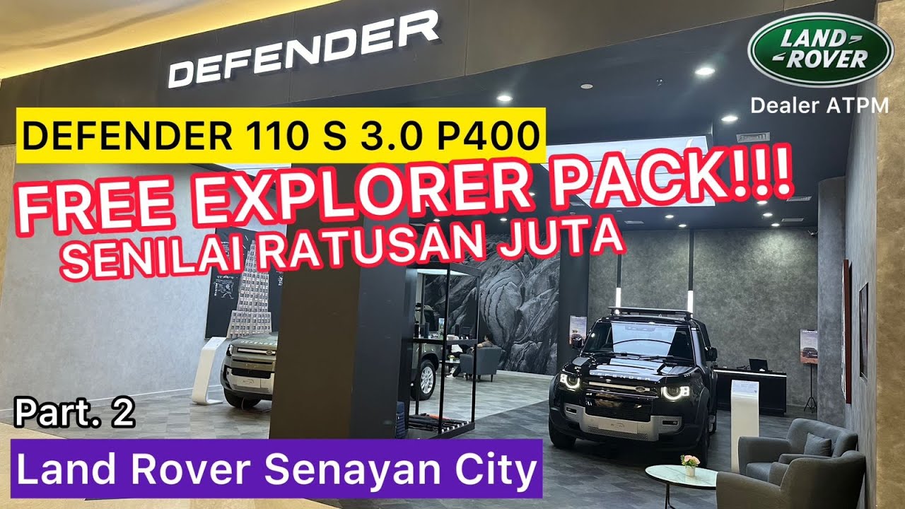 LAND ROVER DEFENDER 110 FREE EXPLORER PACK!!! | 7 SEATER | DEALER LAND ROVER JAKARTA - INDONESIA