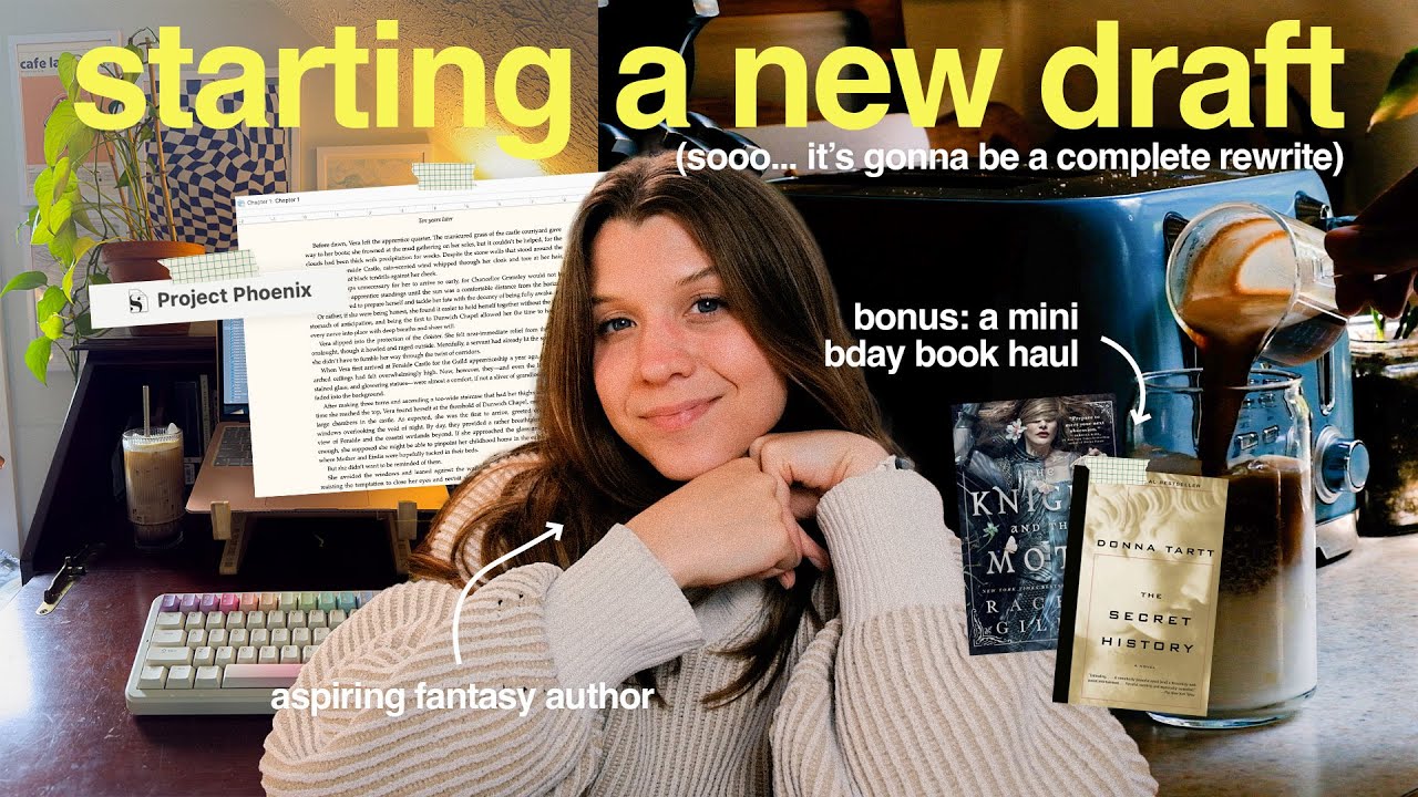 write with me! 📖☕ when starting the second draft means starting over