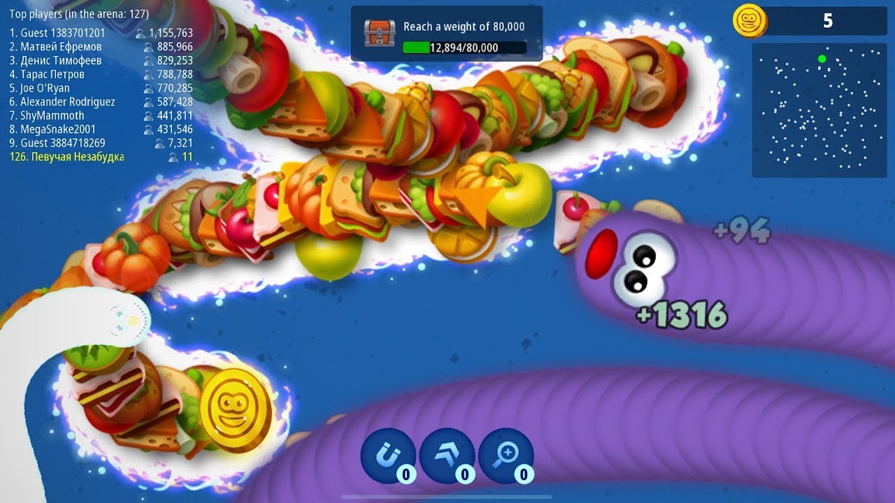 Worms Zone Gameplay Live 4