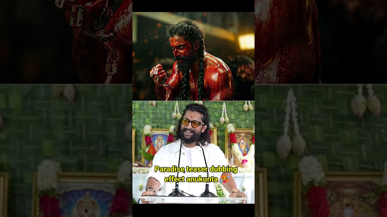 Nani voice in paradise teaser 🥵 | #nani #paradise #paradiseteaser