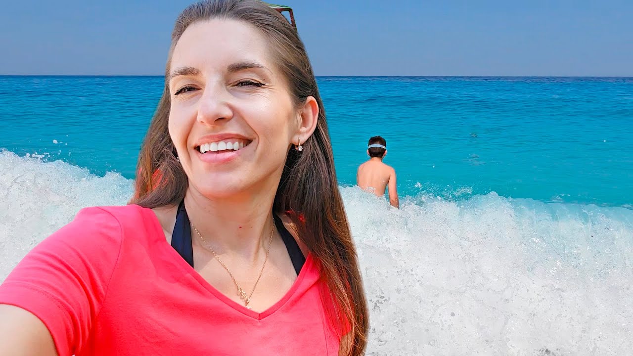 Ne-a speriat marea la PLAJA MILOS ! Valuri uriașe și drum periculos |  LEFKADA Episodul  3