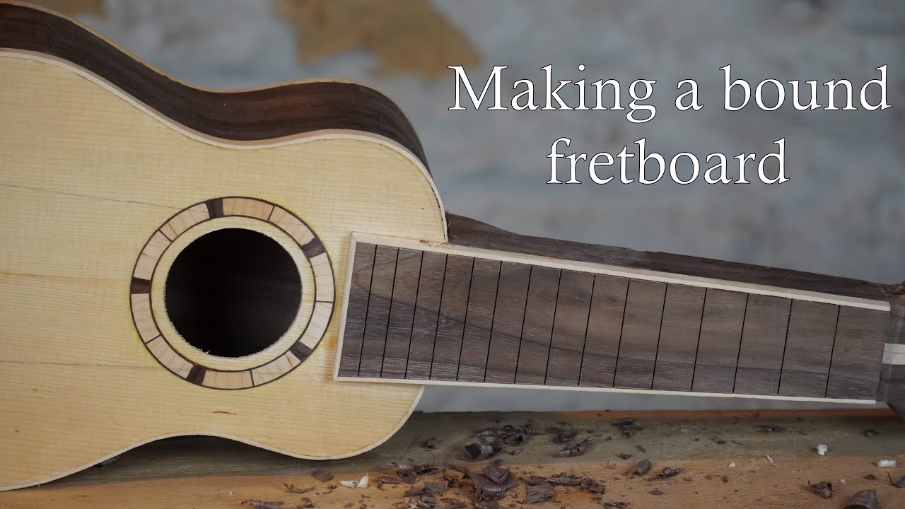 Making a bound fretboard - Soprano ukulele build