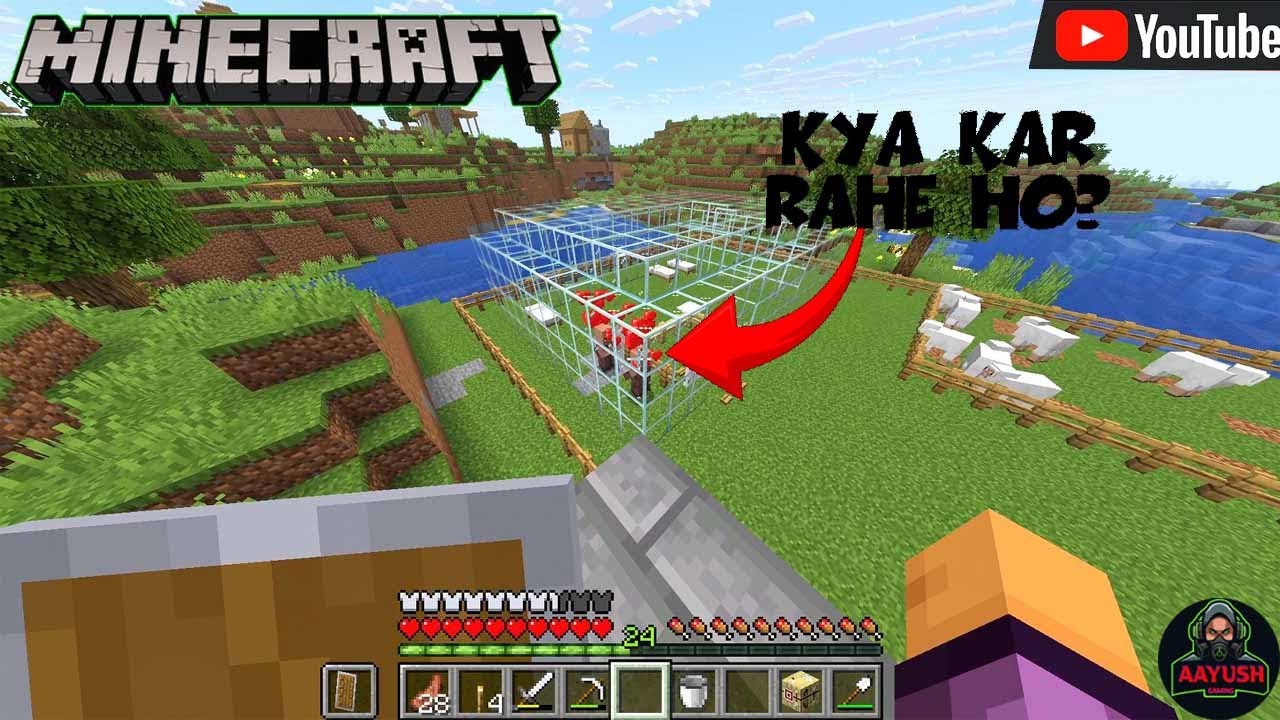 [HINDI + GUJRATI ]  NEW GAME MINECRAFT  FUN GAMEPLAY MACKING  VILLAGER !!!!! PART=4