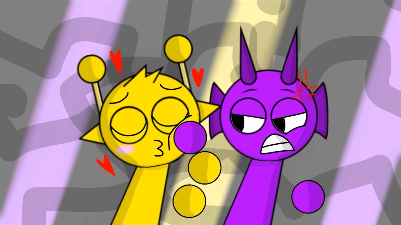 Durple is trying to escape from Simon happy Valentine&rsquo;s Day ( incredibox sprunki animations )