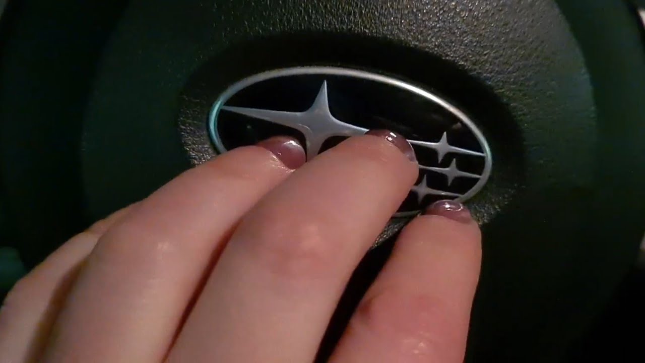 ASMR - Subaru car tour - Tapping & Scratching