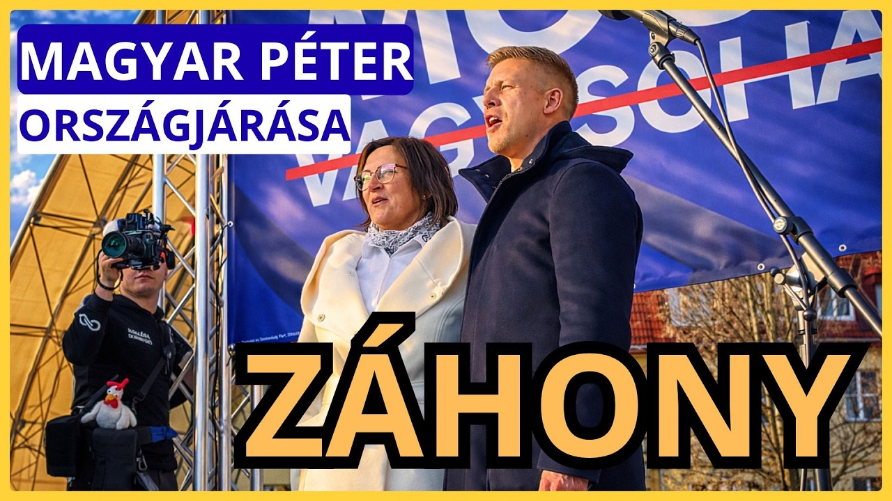 Magyar Péter országjárása - ZÁHONY - ÉLŐ KÖZVETÍTÉS - TISZA  #tiszapárt #magyarpeter másolata