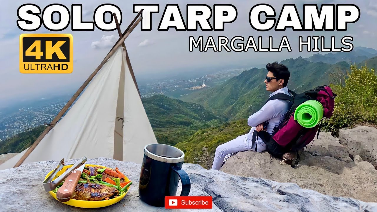 🇵🇰SOLO CAMP CLOUDY WEATHER ISLAMABAD | MARGALLA HILLS