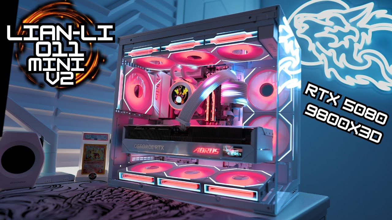O11D Mini V2 Build Complete Step-by-Step Guide on How To Build a White Gaming PC 9800x3D + RTX 5080
