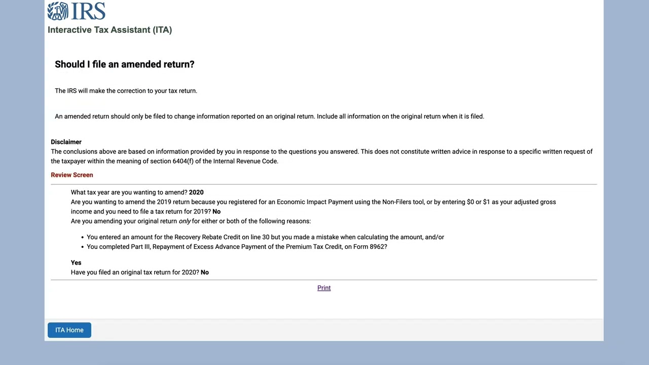 Should I file an amended tax return?