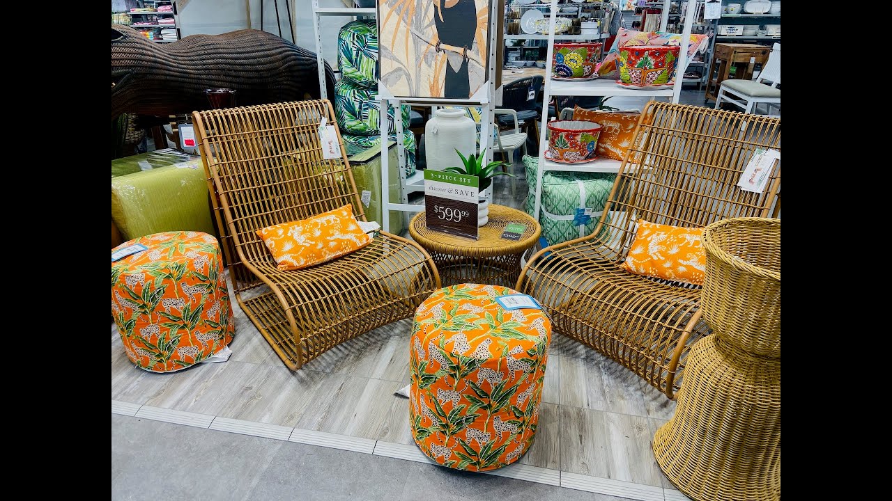 Afro Boho Coastal Decor Window shopping in Homesense store
