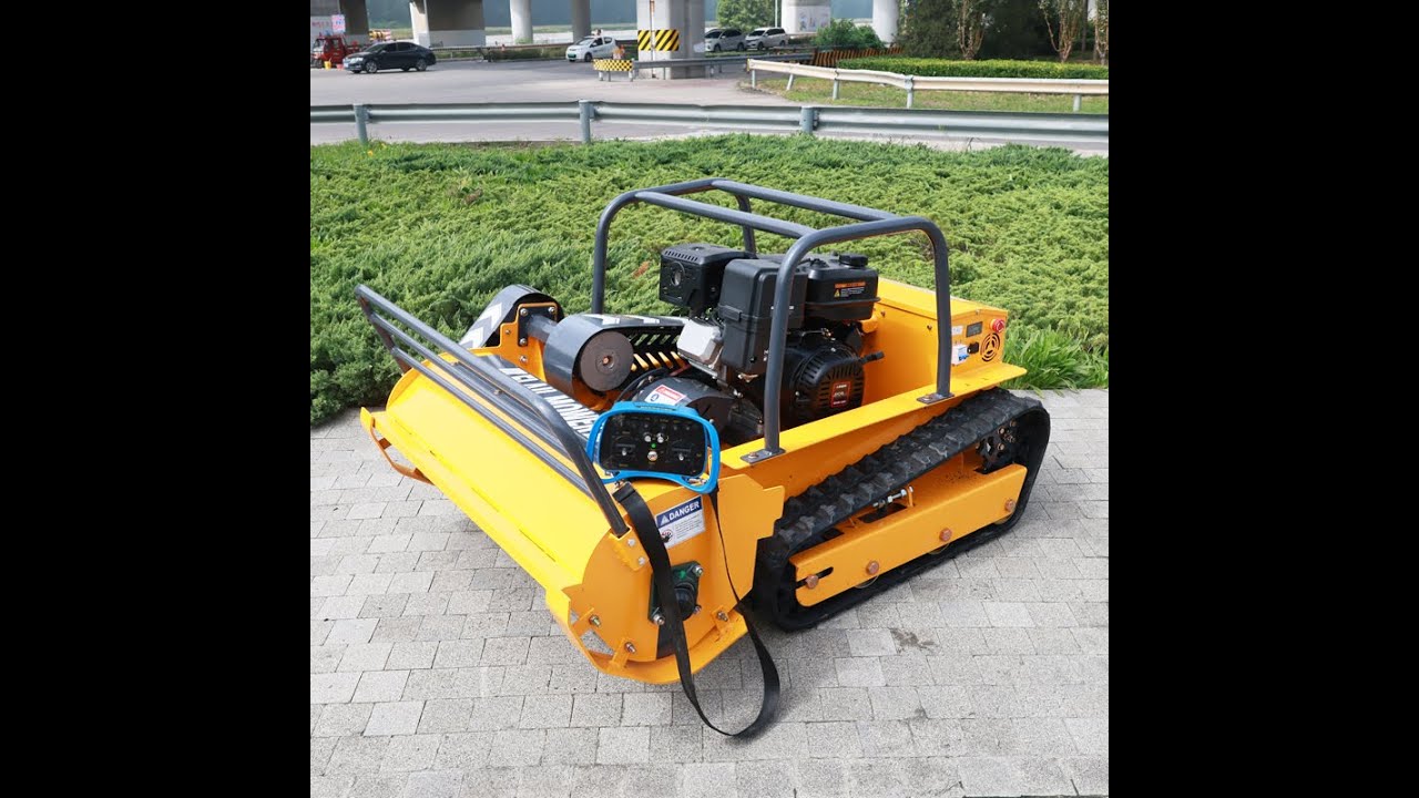 AWY S series gasoline engine operation video flail mower