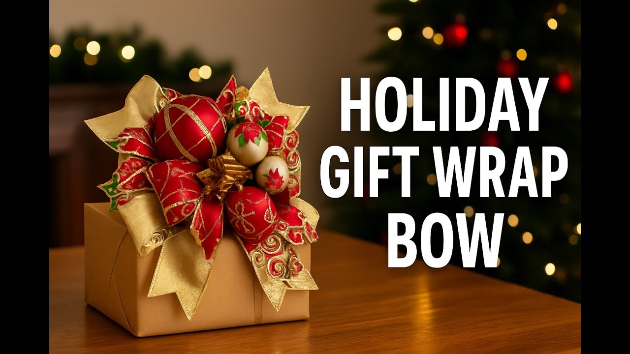Easy Layered Christmas Gift Bow Anyone Can Make | Bowdabra&reg;
