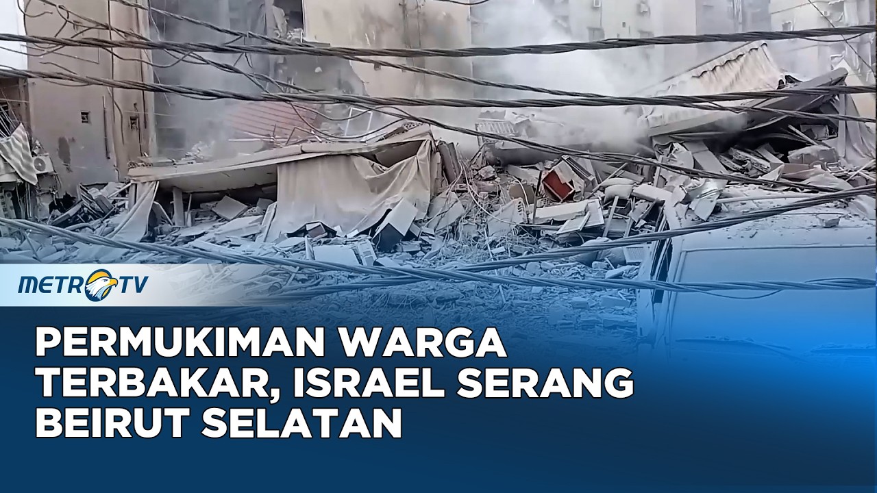 Bom Israel Hancurkan Infrastruktur dan Rumah di Beirut