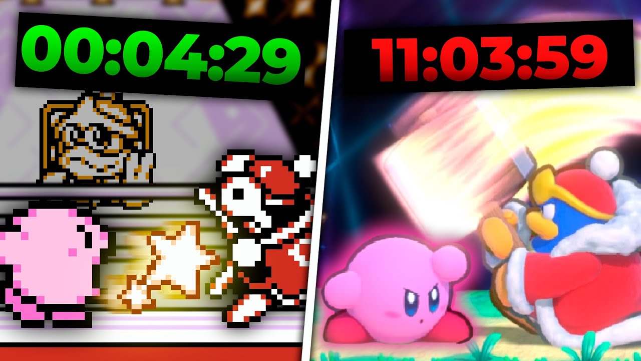 Qué tan RÁPIDO puedes VENCER al REY DEDEDE en CADA JUEGO de Kirby