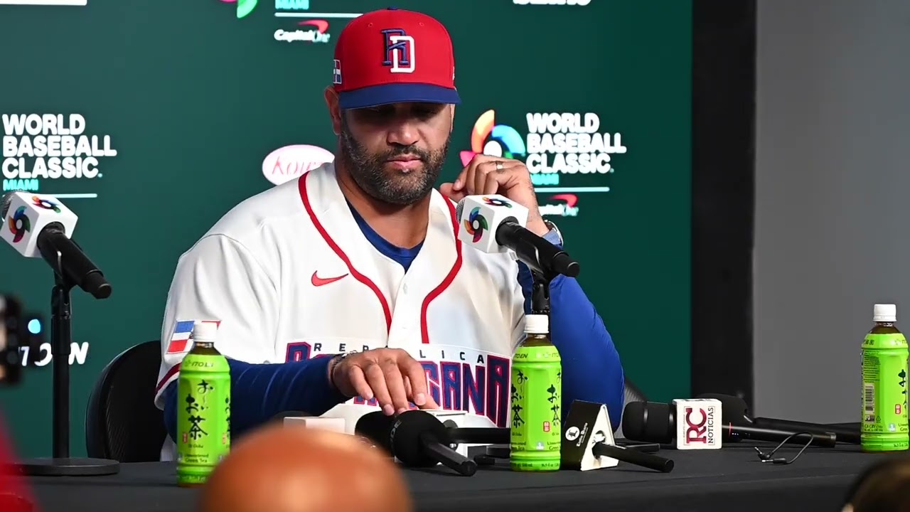 Albert Pujols explica las razones de por qué Geraldo Perdono no inició el juego contra Holanda