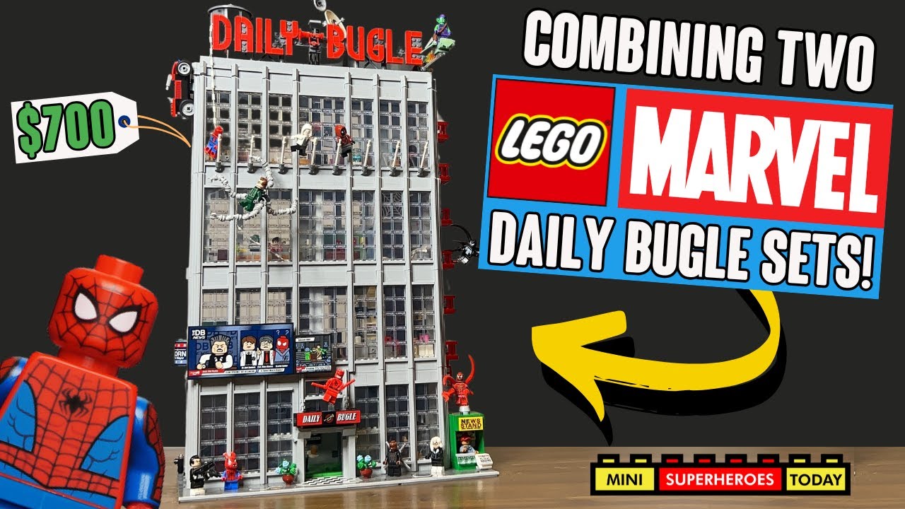 Объединение ДВУХ наборов LEGO Daily Bugle (ОГРОМНЫЙ проект по созданию самоделок!)