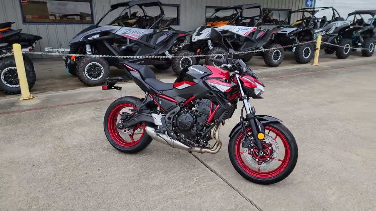 2024 KAWASAKI Z650 ABS CANDY PERSIMMON RED WALK-AROUND