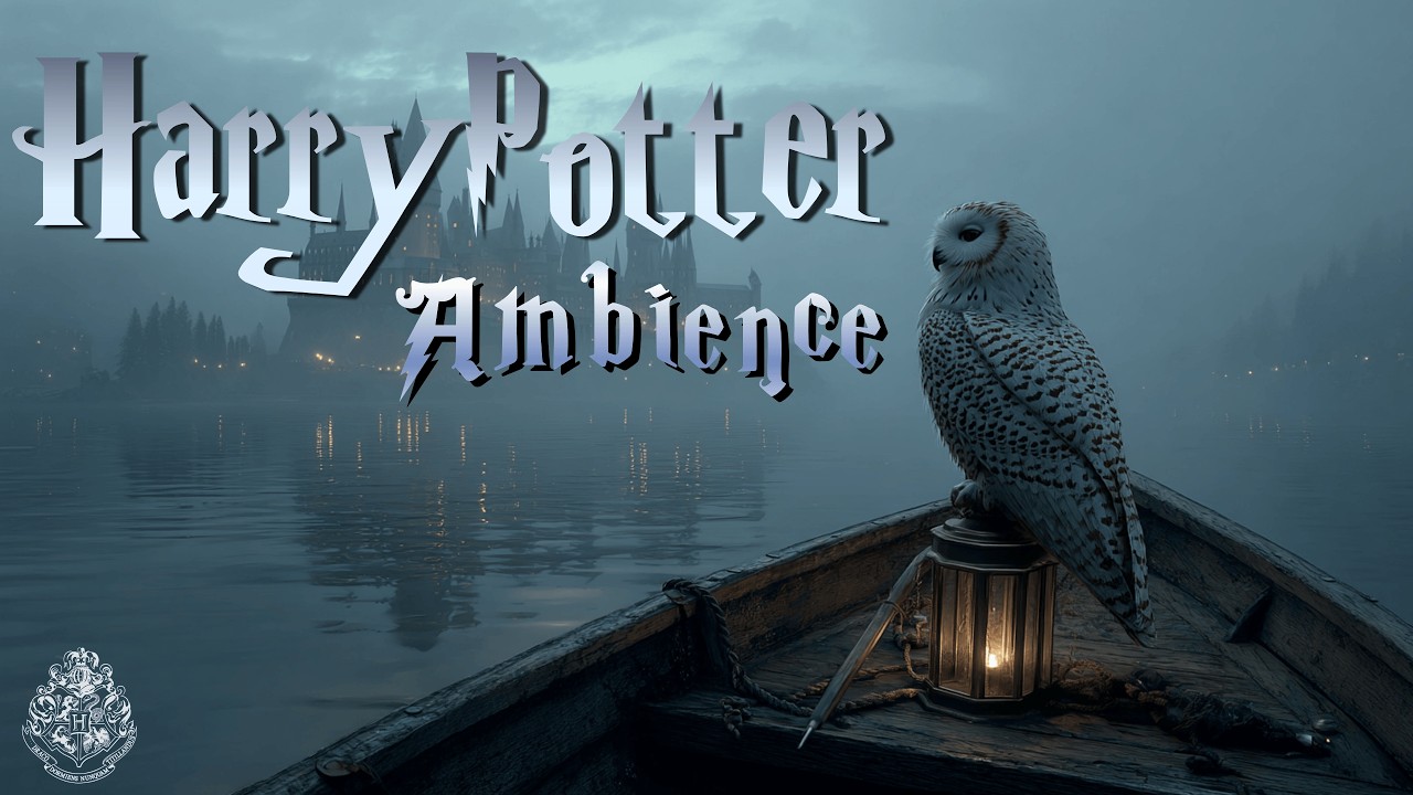 Harry Potter Ambience ✨ Foggy Night at the Black Lake Immersive Soundscape for Deep Focus & Reading