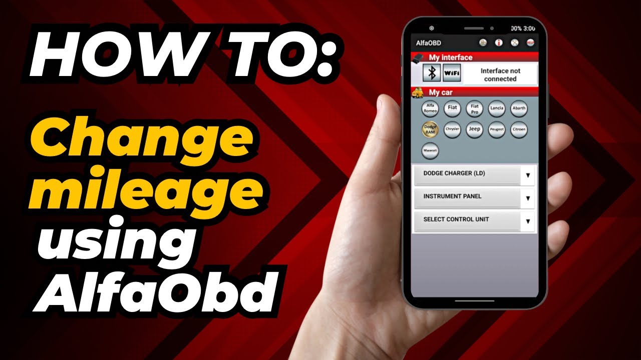 How to Change Your Cluster Mileage Using AlfaOBD on Your Dodge Charger, Chrysler 300, and Dodge Ram!