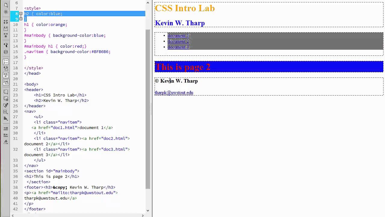 Grouping Selectors