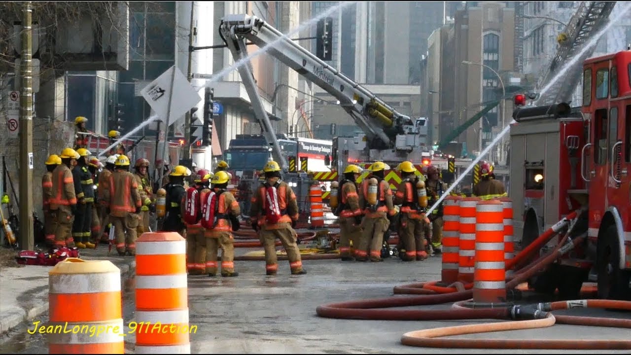 INCENDIE / FIRE / 1320 SAINT-ANTOINE W MONTRÉAL / THIRD ALARM / 10-13  / MFD / SIM