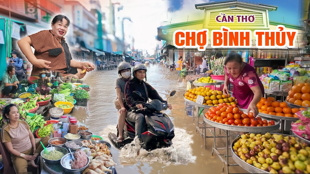 “Khám Phá Chợ Bình Thủy Giữa Mùa Nước Lũ | Mức Nước Dâng Cao Chưa Từng Có Ở Cần Thơ!”