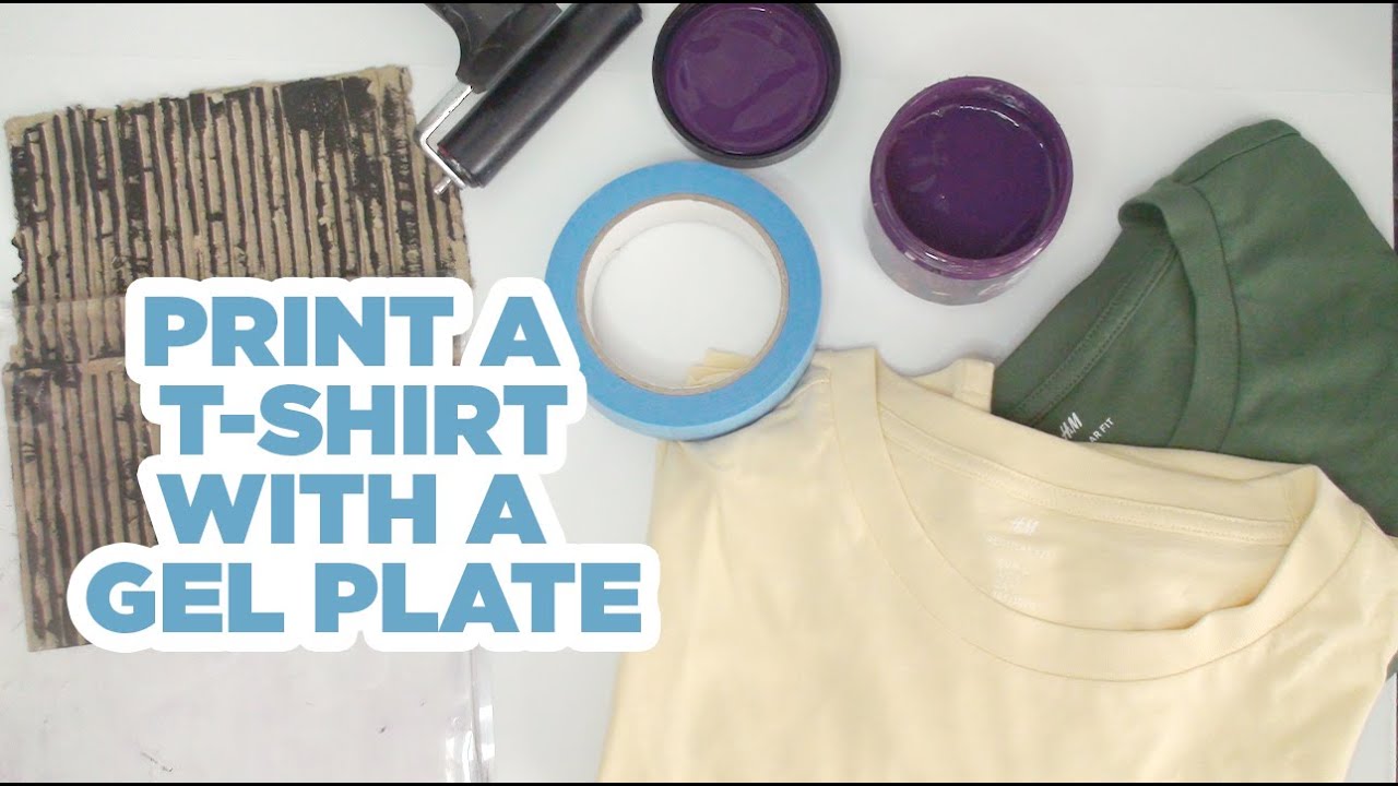Print a T-shirt with a Gel Plate