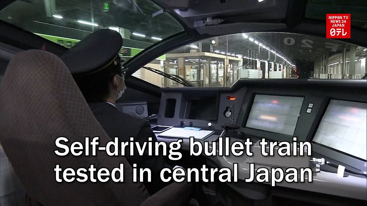 Self-driving shinkansen bullet train tested in central Japan