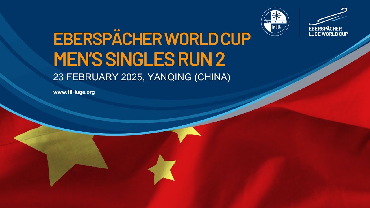 🔴 Men's Singles Run 2 🇨🇳| EBERSPÄCHER Luge World Cup   YANQING, CHINA 🇨🇳