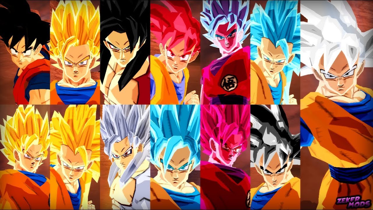 Goku DBS Costume All Transformations | Dragon Ball Z Budokai Tenkaichi 3