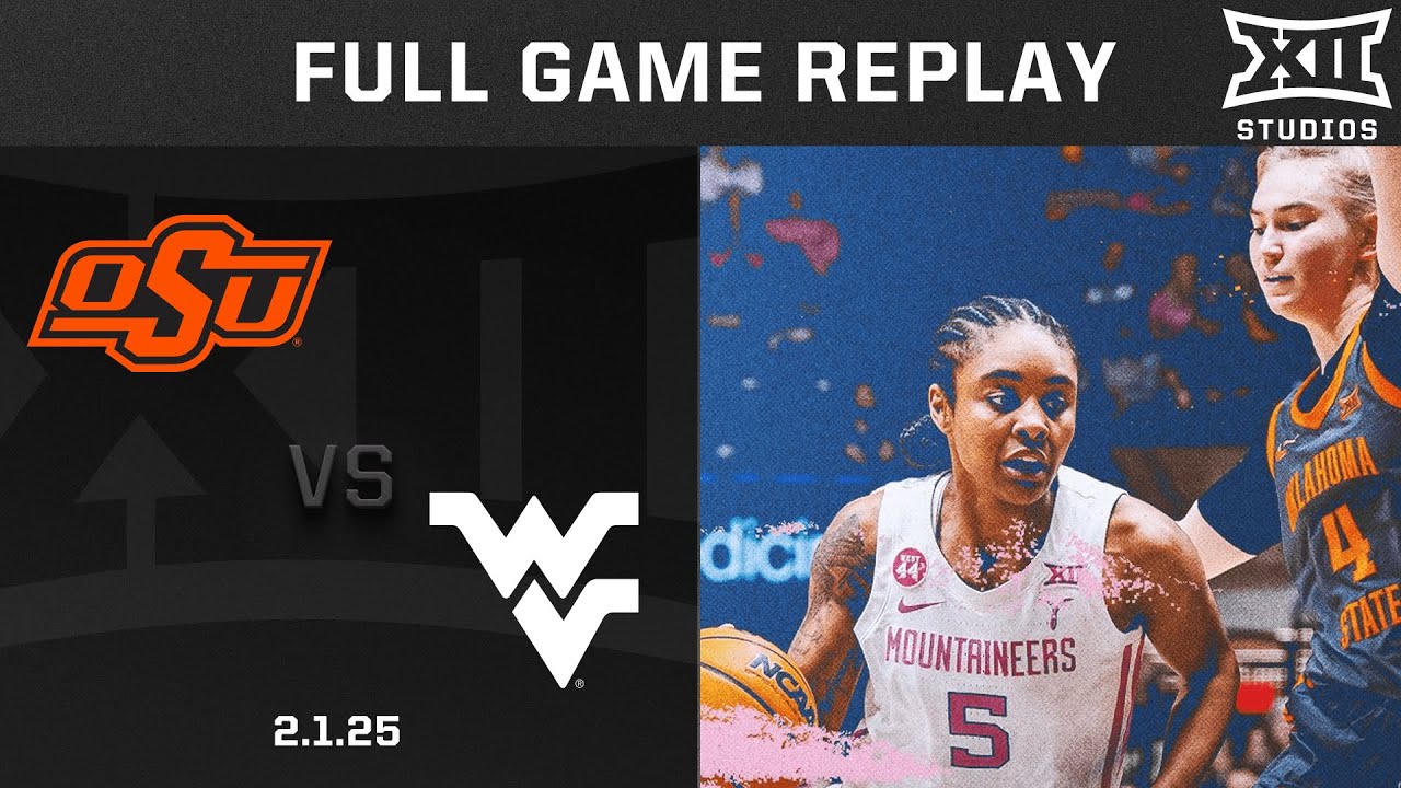 Oklahoma State vs. West Virginia (2.1.25) Full Game Replay | 2024-25 Big 12 Women's Basketball