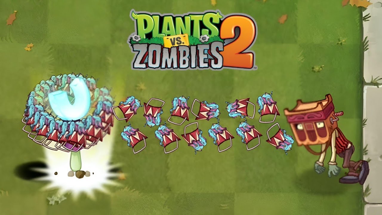 What Plant Max Level can kill Grinder-head Zombie using only 1 plant food? | Plants Vs Zombies |