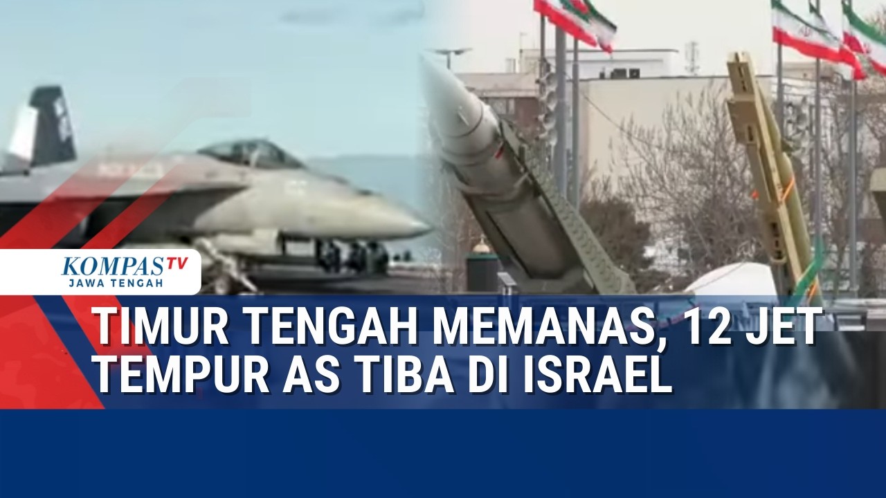 12 Jet Tempur AS Mendarat di Israel, Persiapan Perang Lawan Iran?