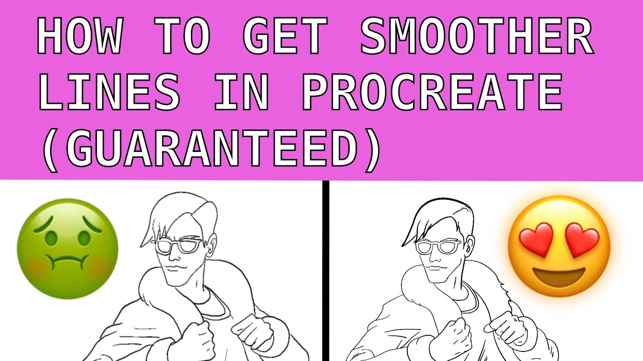 How to get smoother lines in procreate fast| Procreate IPad Pro
