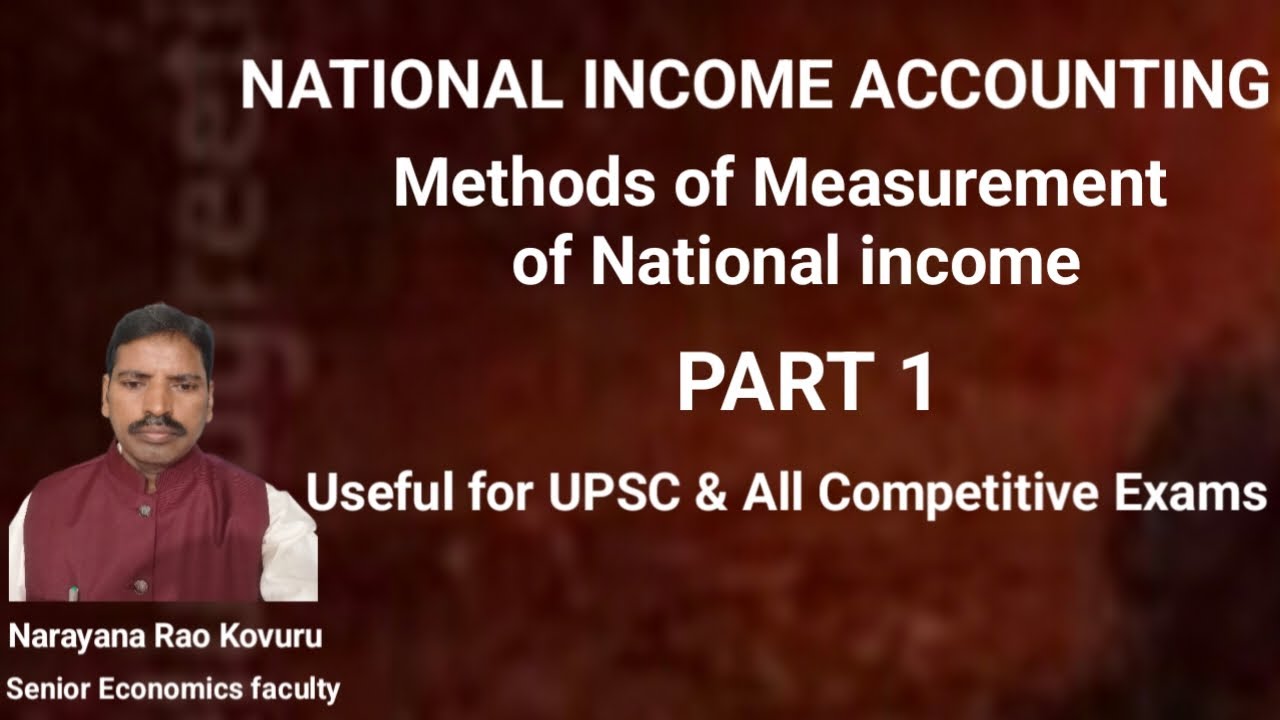 METHODS OF NATIONAL INCOME 