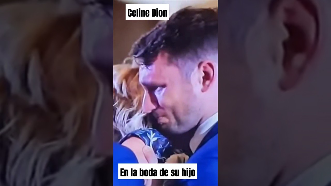 Celine Dion, en la boda de su hijo, 