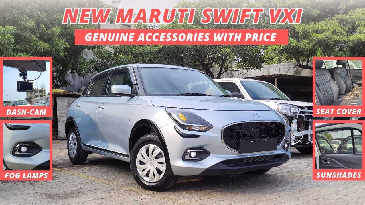 Maruti Suzuki Swift VXI Accessories with price | New Swift accessories | Swift Genuine accessories