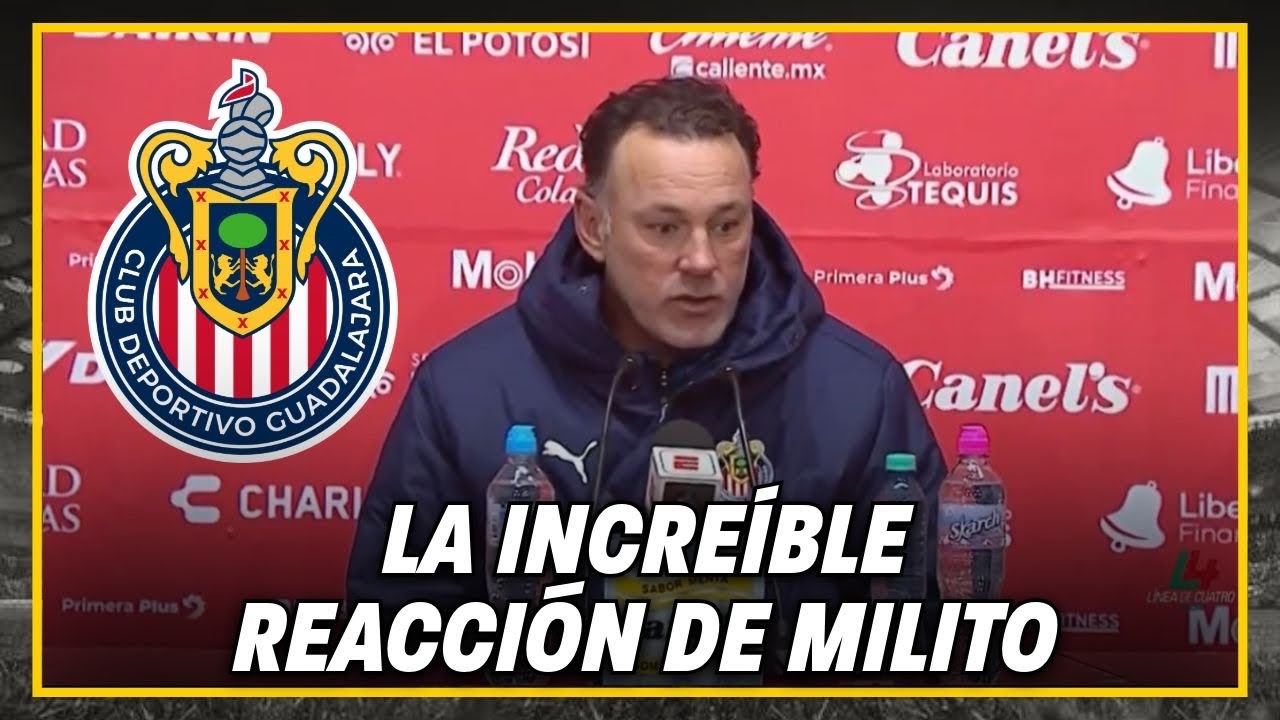 🔥INCREÍBLE: Así reaccionó Milito al LIDERATO INVICTO de Chivas