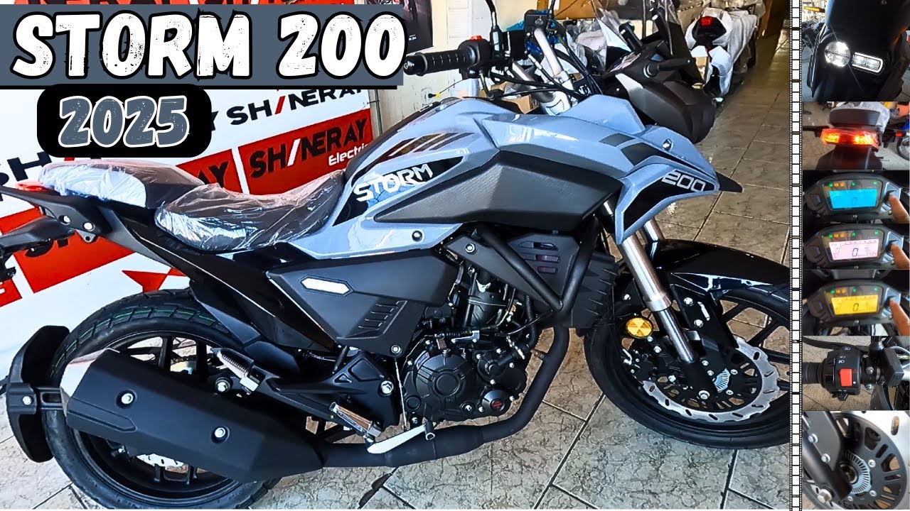 Shineray STORM 200 |Detalhes, ficha técnica, ronco / E agora, quem vai concorrer com essa crossover?