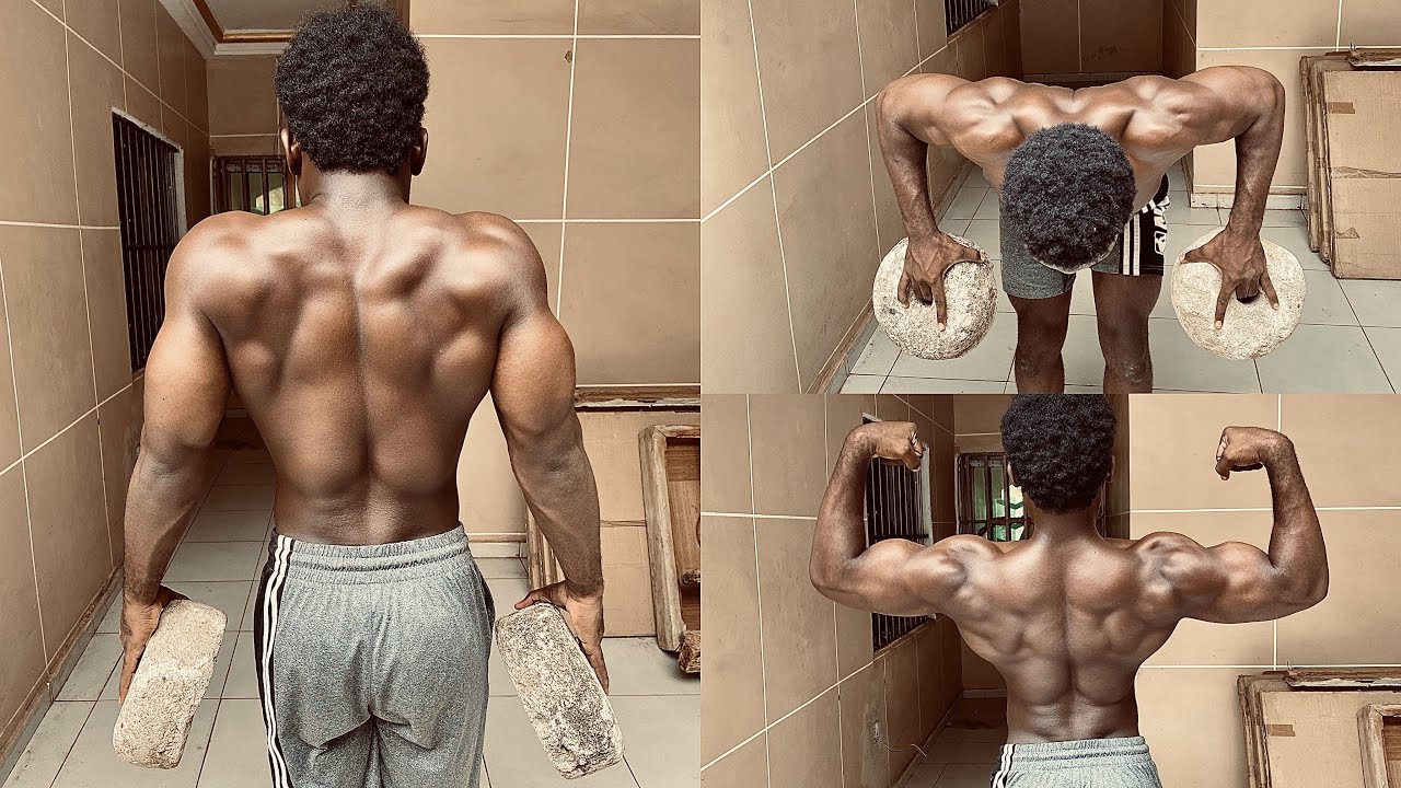 BUILD YOUR BACK AT HOME WITH ONLY BRICKS (NO GYM EQUIPMENTS)